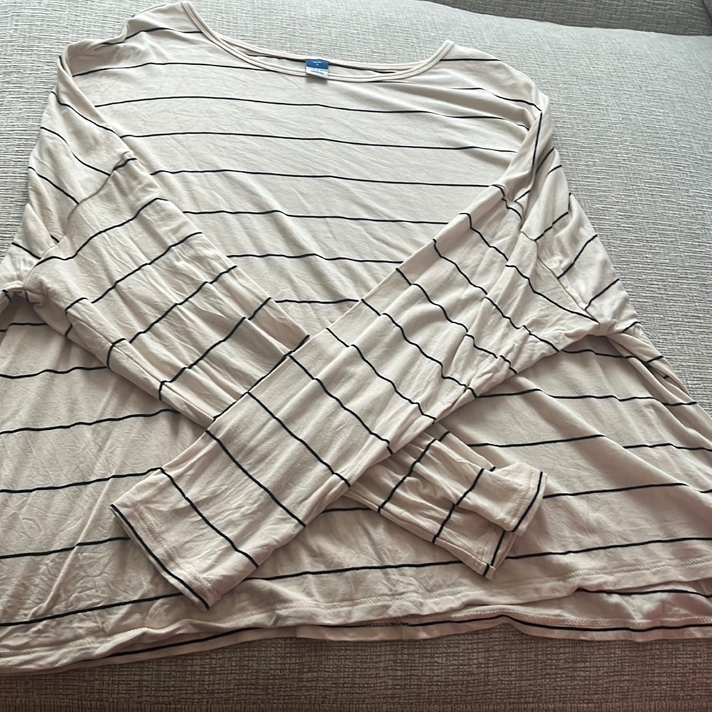 Cream long sleeve luxe tshirt